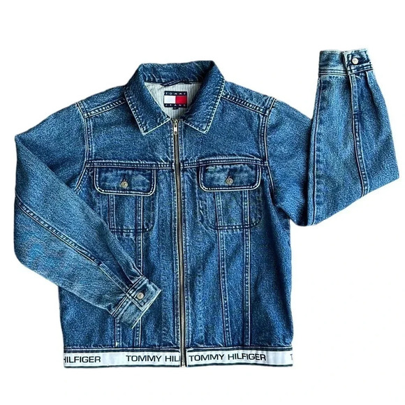 Vintage Tommy Hilfiger Denim Jean Jacket Women’s - Picture 2 of 8